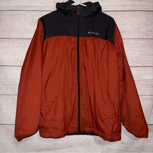 Columbia Sports Wear Kids (boy,girl) Jacket Gray/Burned Orange size XL (18-20)